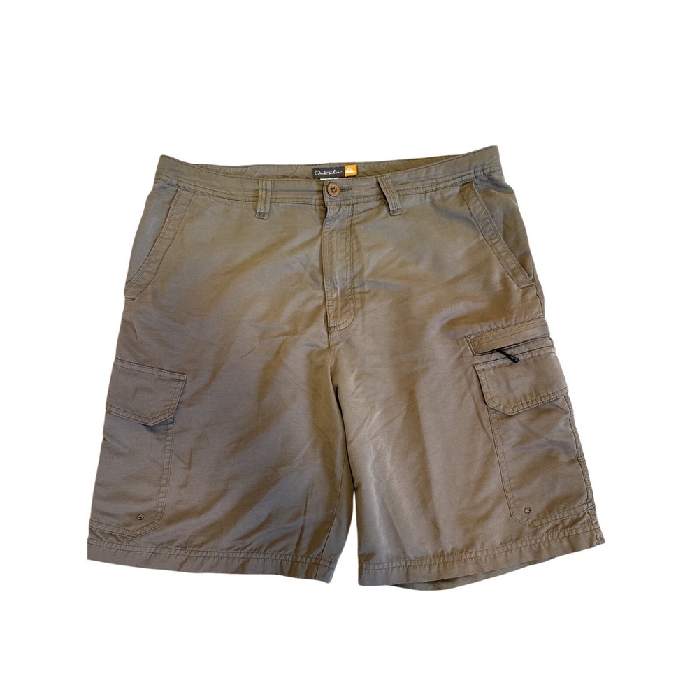 Vtg Quicksilver Waterman Collection Shorts 36 Khaki Cargo Outdoor Adventure Wear